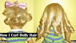 How I Curl Dolly Hair