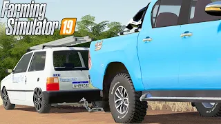 CABO DE GUERRA (TOYOTA HILUX VS FIAT UNO) | Farming Simulator 19 | Fazenda Jatobá - Episódio 101