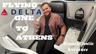 FLYING FIRST CLASS TO GREECE | DELTA ONE | COCO’S VLOG