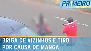 Vizinhos brigam por manga e fisiculturista é baleado por PM | Primeiro Impacto (26/10/23)