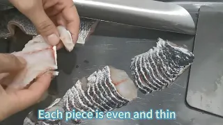 Slicing Perfection: Witness the Precision of Our Fish Fillet Machine!