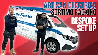 Artisan Electrics VW ELECTRIC Van Gets Racked Out!! | VW T6.1 ABTe Sortimo Racking Solution