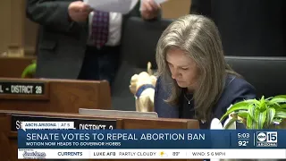 Arizona Senate votes to repeal state's 1864 abortion ban statute