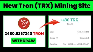 New Tron(TRX) Mining Website 2022 || Free Cloud Mining Website 2022 || Free Tron Earning Site #TRX