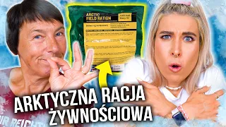 CO JEDZĄ ŻOŁNIERZE na ARKTYCE? 😱 test wojskowych racji żywnościowych MRE z mamą! Agnieszka Grzelak