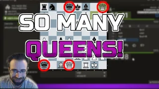 Four Queens on the Board! | Geller Gambit Blitz Game (Slav Defense)