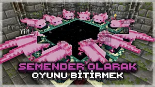 12 kişi axolotl olarak MİNECRAFT'I bitirdik