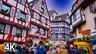 Colmar...the magic of Christmas! Most Beautiful Christmas Markets 🎄 Colmar 🇫🇷 France 4K