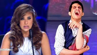 لم يتمالك نفسة فصرخ وأبكى الجمهور ولجنة التحكيم أثناء مشهد مؤثر عن الوطن في برنامج Arabs Got Talent