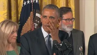 Obama Sheds Tears as He Announces Gun Control Measures