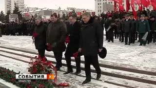 Возложение цветов на 23 февраля