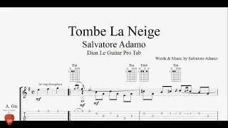 Salvatore Adamo - Tombe La Neige ver.2 - Guitar Tabs