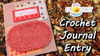 Journaling My Crochet Projects - Oval Placemat with Starburst Border