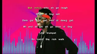 Ding Dong  - Rich Walk Lyrics (Upstairs Riddim)