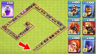 Who Can Survive This Difficult Trap on COC? Best Trap VS Troops