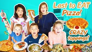 Last to Eat PIZZA WINS with CRAZY Toppings!