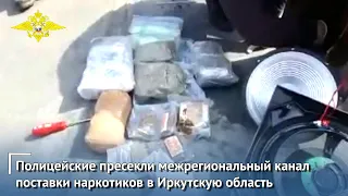 Полицейские пресекли межрегиональный канал поставки наркотиков в Иркутскую область