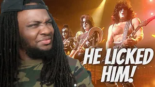 Kiss - Detroit Rock City LIVE REACTION HE LICKED HIM!