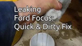 Ford Focus: Water in the boot / trunk, quick and dirty fix