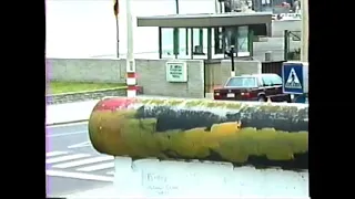 Checkpoint Charlie and Berlin Wall, c  1989