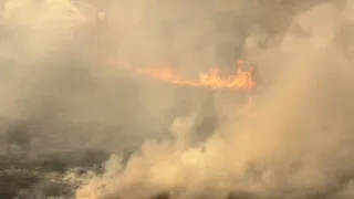 Fire breaks out in LA's Sepulveda Basin