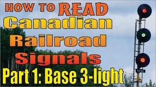 Railroad Signals, reading and meanings, part 1: The basic three light system