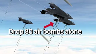 B-2 Bombers 80 Air Bombs Carpet Bombing Power : DCS World