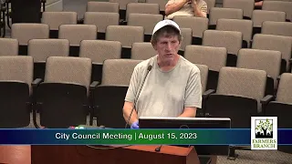 City Council Meeting  August 15, 2023