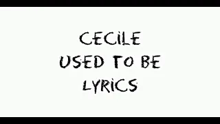 Cecile - Used To Be ( Official Lyrics Video) On The Lines Riddim