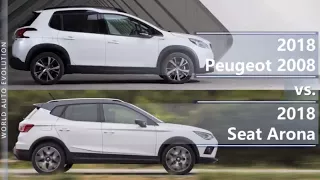 2018 Peugeot 2008 vs 2018 Seat Arona (technical comparison)