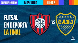 San Lorenzo vs Boca Juniors - FINAL - Juego 3 - Primera División Masculina Futsal AFA 2023