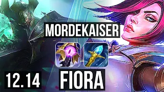 MORDEKAISER vs FIORA (TOP) | 5/2/9, 300+ games, 800K mastery | EUW Master | 12.14