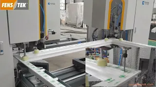 slope sill processing machine double head corner cleaning machine for UPVC windows DCC120A