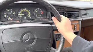 1987 Mercedes Benz 190 e w201 5 speed POV driving