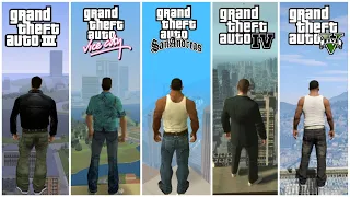 Jumping from Highest Buildings In GTA Games! 1997-2020