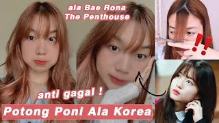 Tutorial Potong Poni Ala Korea Sendiri ANTI GAGAL || Desty Yufenti