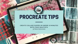 create collage papers in Procreate in under 10 minutes