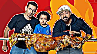 تحدي الخروف المشوي🔥|| لايفوتكم فيصل اكل الخروف🤣🤣🤣