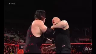 Brock Lesnar vs Braun Strowman vs Kane  |ROYAL RUMBLE highlights| WWE Raw 15th january 2018  HD
