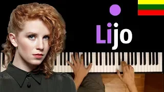 Alina Orlova - Lijo (на литовском) ● караоке | PIANO_KARAOKE ● ᴴᴰ + НОТЫ & MIDI