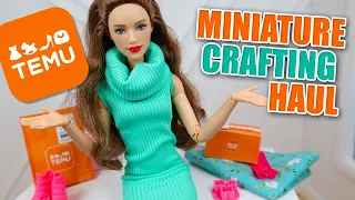 TEMU HAUL for MINIATURE CRAFTERS - Dollhouse Sewing & Craft Supplies