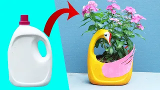 Recycle Plastic Bottles To Make Beautiful Duck Shaped Flower Pots