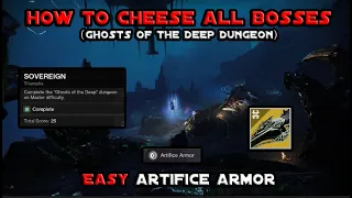 Ghosts of the Deep Master Dungeon All Bosses Cheese / Easy Artifice Armor Farm [Destiny 2]