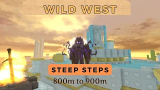 Steep Steps 800m to 900m | Wild West | 3rd Mountain #roblox #steepsteps