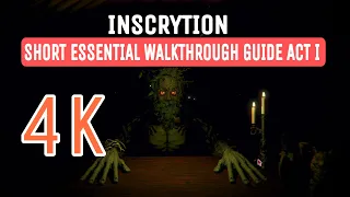 Inscryption Act 1 | Short Walkthrough Guide to all the Essential Room Puzzle | 4K 60fps