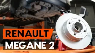 How to change rear brake discs / rear brake rotors on RENAULT MEGANE 2 (LM) [TUTORIAL AUTODOC]