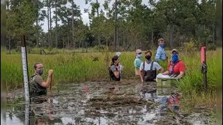 Collecting a Sediment Core with the Dr. Matt Waters' Paleoenvironmental Lab