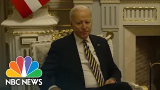 Biden speaks with Zelenskyy during bilateral meeting in Ukraine