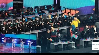 방탄소년단 X 세븐틴 React to (아이즈원, 스트레이키즈 무대) (길+ 뱅뱅뱅 +행복 +MIROTIC ) GDA