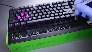 Razer Huntsman V2 TKL Optical Gaming Keyboard Unboxing - ASMR